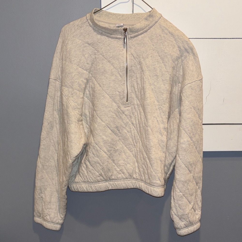 Old Navy Gray Quilted Women's Sweater